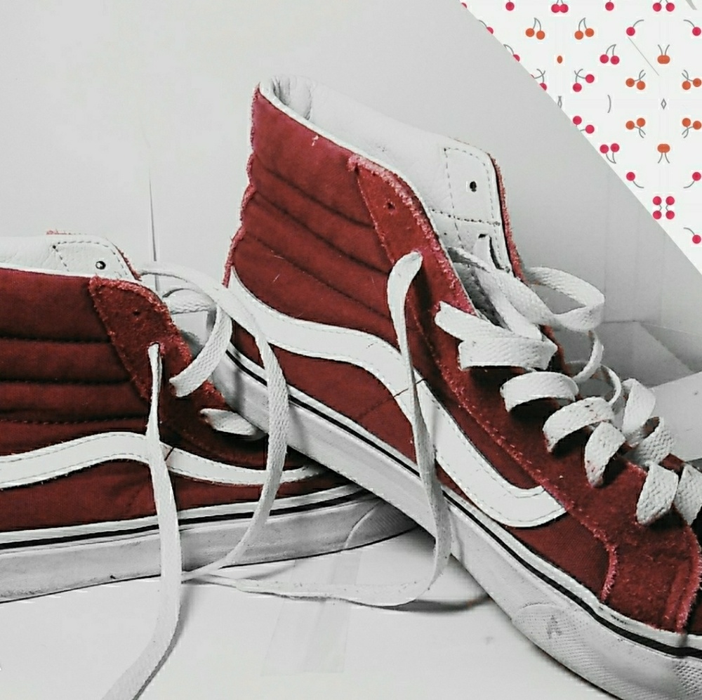 Maroon vans